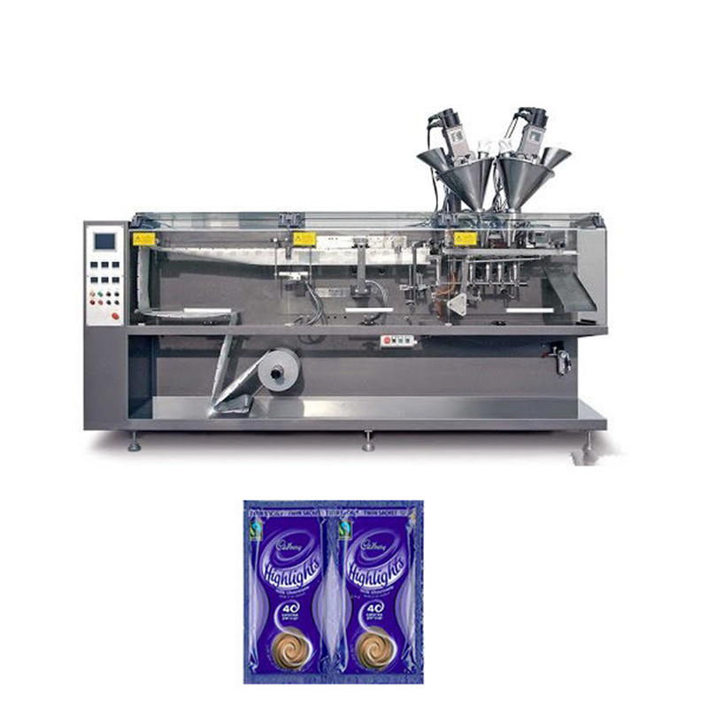 Twin-sachet H.F.F.S. Pouch Packaging Machine automatic form fill seal twin-sachet horizontal packing machine