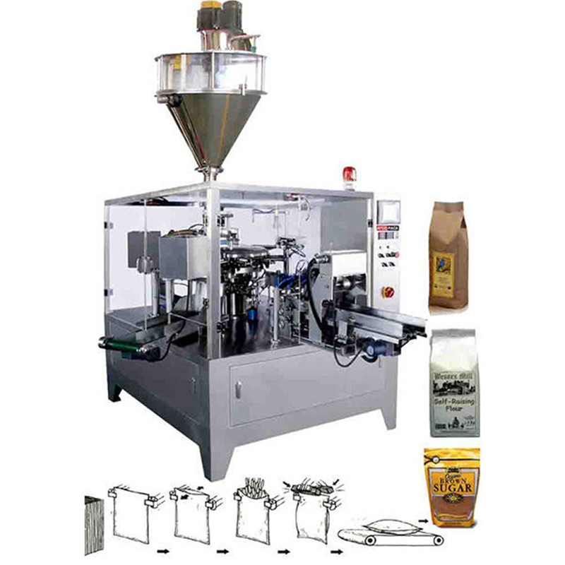 Full automatic powder packaging machinery Pre-Made Pouch Packaging Solutions