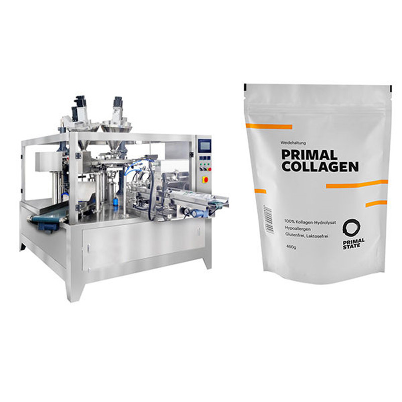 Powder material automatic pouch bag auger filling packing machine