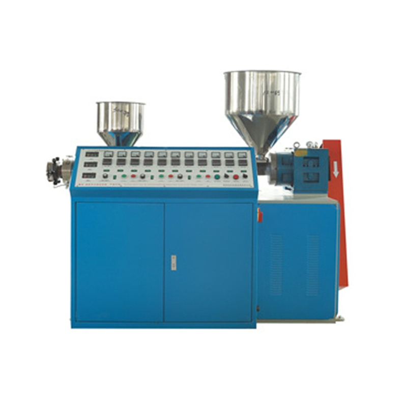 Automatic dual color drink straw making machine