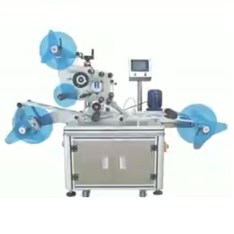 newspaper plastic film roll flat surface labeling sticking machine picture labeling applicator
