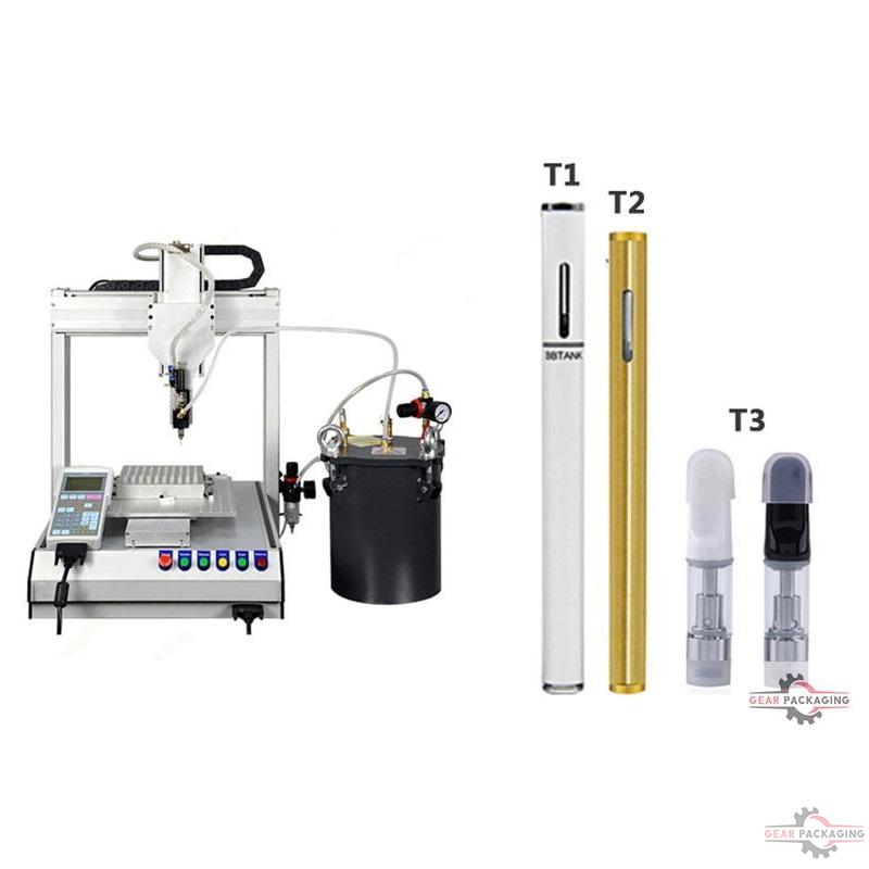 Bottle/vaporizer/atomizer/cartridge refill machine filling co2 catridge vapor cartomized filling machine with heating tank