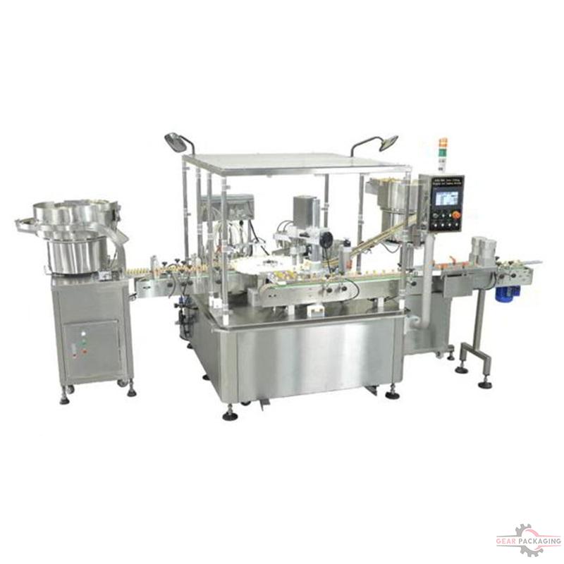 Automatic Liquid Filling,  Plugging & Capping Machine