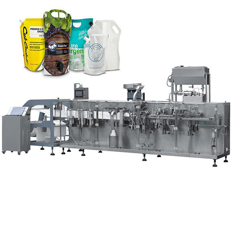 Paste ketchup standup bag H.F.F.S. Pouch Packaging Machine ketchup doypack standup pouch packaging capping machine for bag pouch with caps