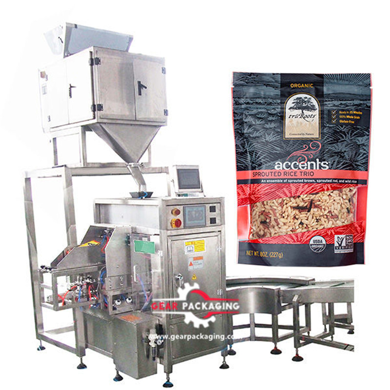 Powder fine granular Pre-Made Pouch Packaging Solutions coffee powder bag given packing machine