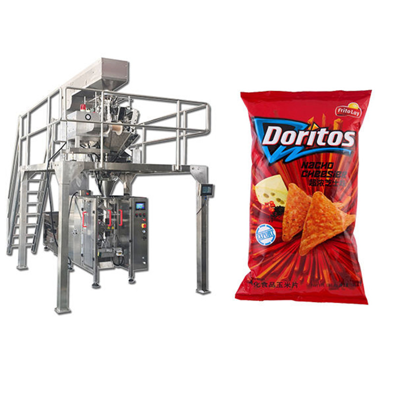 Puffed food shrimp packing machine V.F.F.S. Bagger Complete Systems