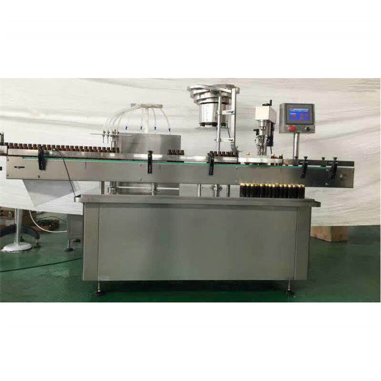 Automatic four heads syrup bottle filling ROPP sealing machine