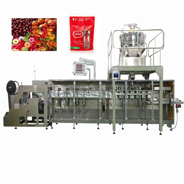 Food candy nets multi weighing heads filling bag HFFS packaging machine