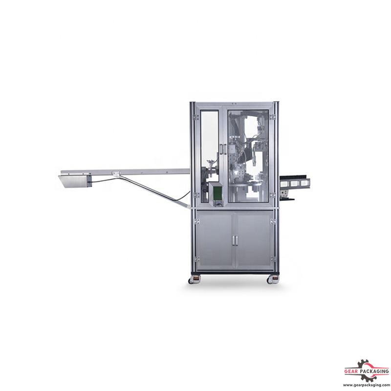 Automatic cosmetic lip gloss bottle filling capping machine